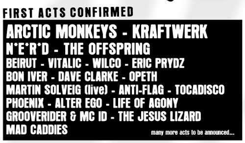 lineup pukkelpop 09