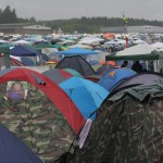 Blick über den Zeltplatz auf dem Southside 2009