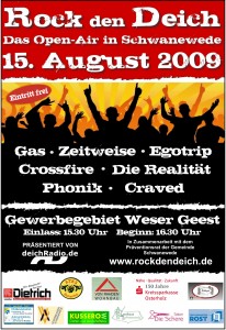 Rock den Deich Plakat 2009