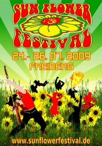 sun flower festival flyer