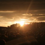 Sonnenuntergang auf dem Southside 2009