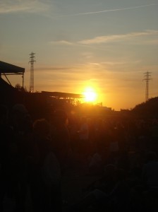 Sonnenuntergang auf dem Dockville