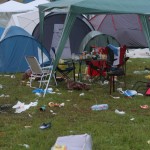 Müllberge auf dem Southside 2009