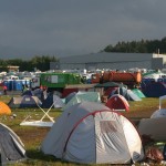 Aufräumarbeiten auf dem Southside 2009