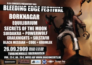 bleeding edge festival flyer