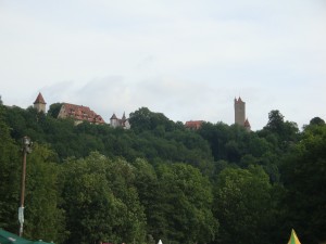 Sonne über der Rothenburg