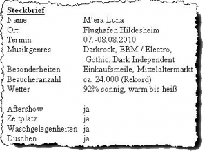 Festival-Steckbrief