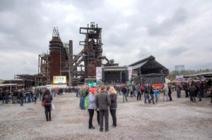 Rock in den Ruinen - Gelände-HDR