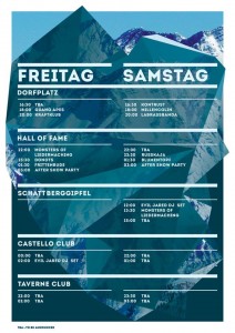 Timetable Bergfestival 2013