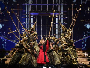 MONTREAL, QC - SEPTEMBER 09: Madonna performs onstage during her "Rebel Heart" tour opener at Bell Centre on September 9, 2015 in Montreal, Canada. (Photo by Kevin Mazur/Getty Images for Live Nation)