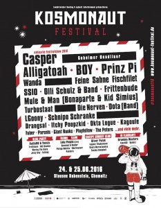 kosmonaut Festival 2016 line up april