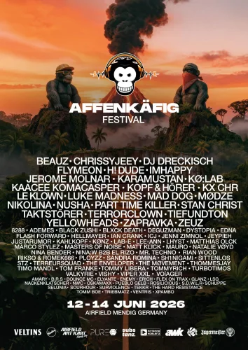 Affenkäfig Festival 2026 Flyer