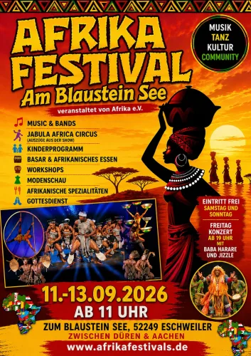 Afrika Festival am Blausteinsee 2026 Flyer