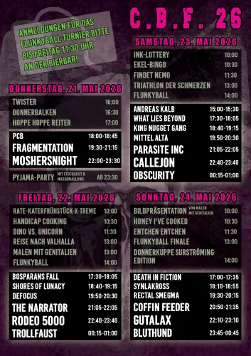 Camping Battleground Festival 2026 Flyer