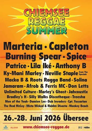 Chiemsee Reggae Summer 2026 Flyer