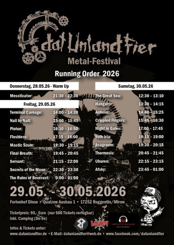 Dat Unland Fier Festival 2026 Flyer