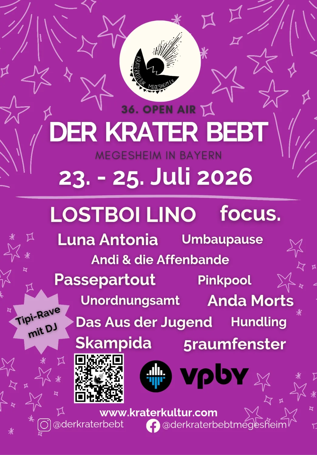 Der Krater Bebt 2026 Flyer