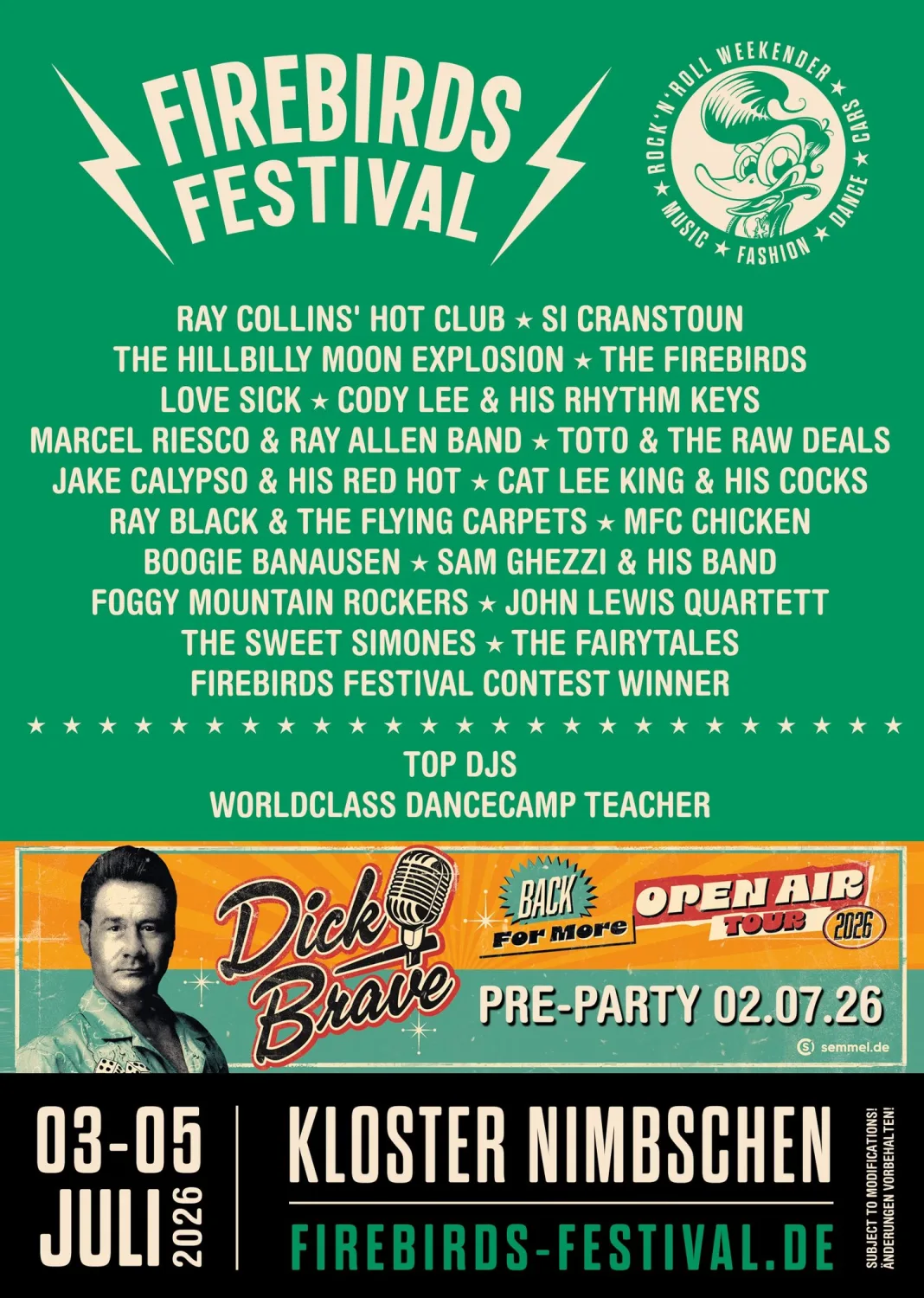 Firebirds Festival 2026 Flyer