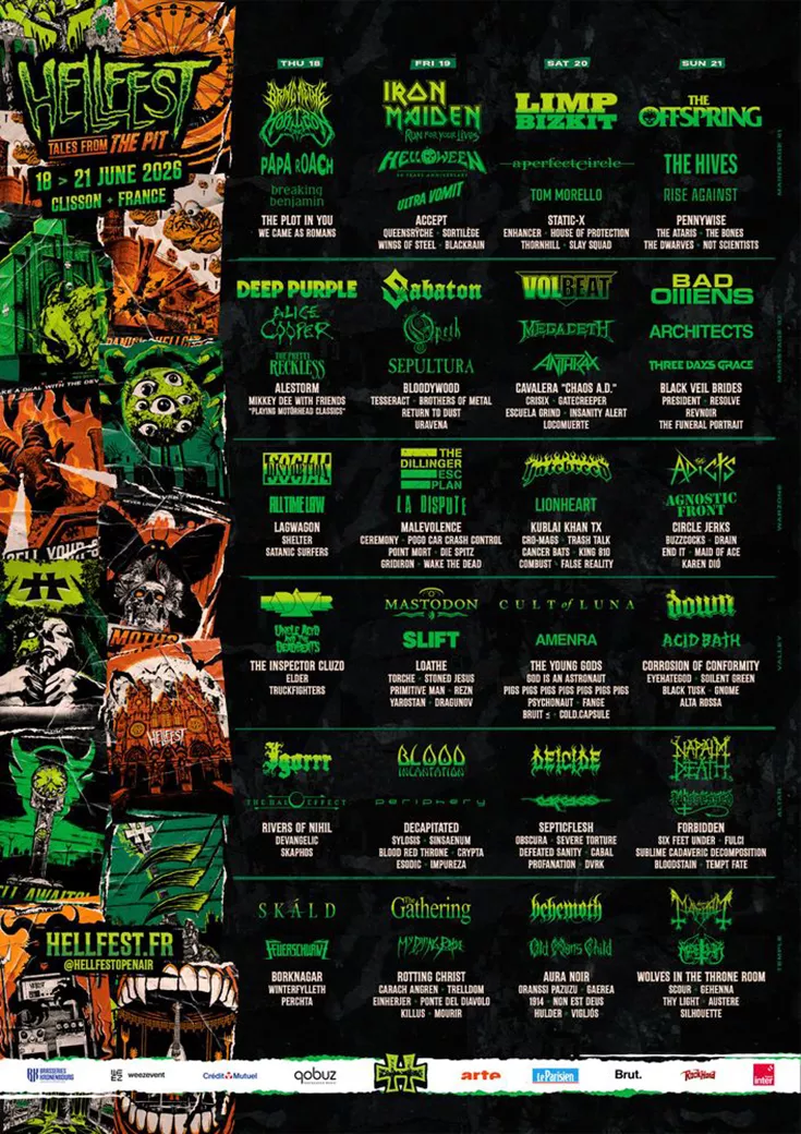 Hellfest 2026 Flyer