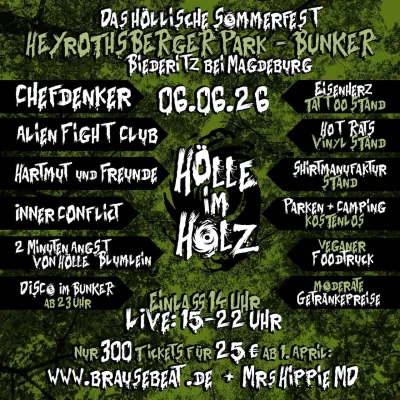 Hölle im Holz Festival Flyer