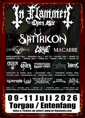 IN FLAMMEN Open Air 2026 Flyer