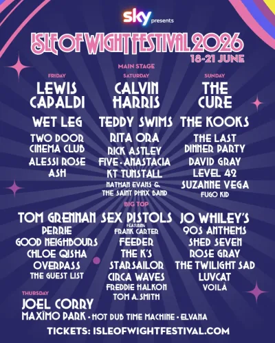 Isle of Wight Festival 2026 Flyer