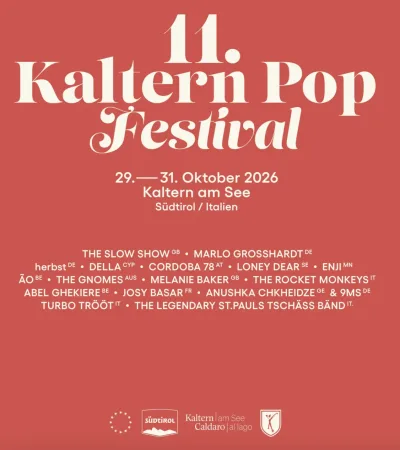 Kaltern Pop Festival 2026 Flyer