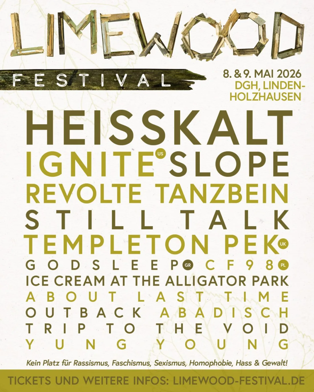 Limewood Festival 2026 Flyer