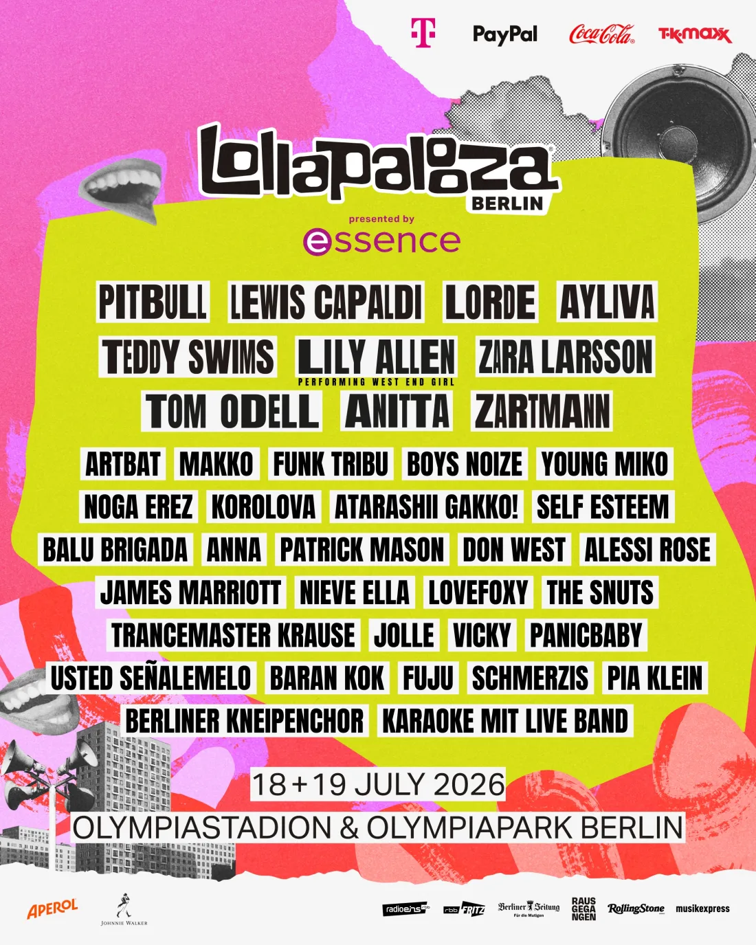 Lollapalooza Berlin 2026 Flyer