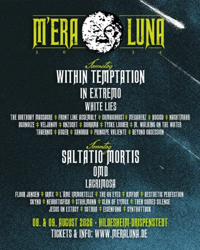 Mera Luna Festival 2026 Flyer