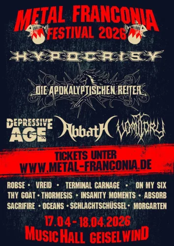 Metal Franconia Festival 2026 Flyer