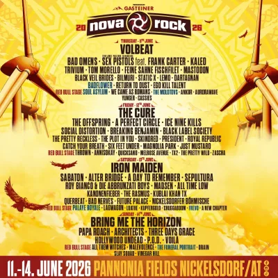 Nova Rock 2026 Flyer