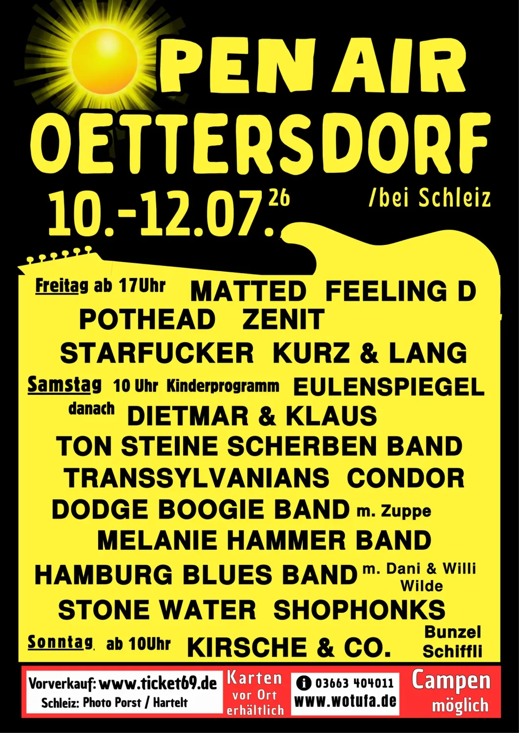 Oettersdorf Open Air 2026 Flyer