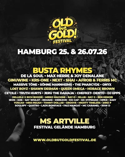 Old but Gold Festival 2026 Hamburg Flyer