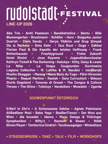 Rudolstadt Festival 2026 Flyer