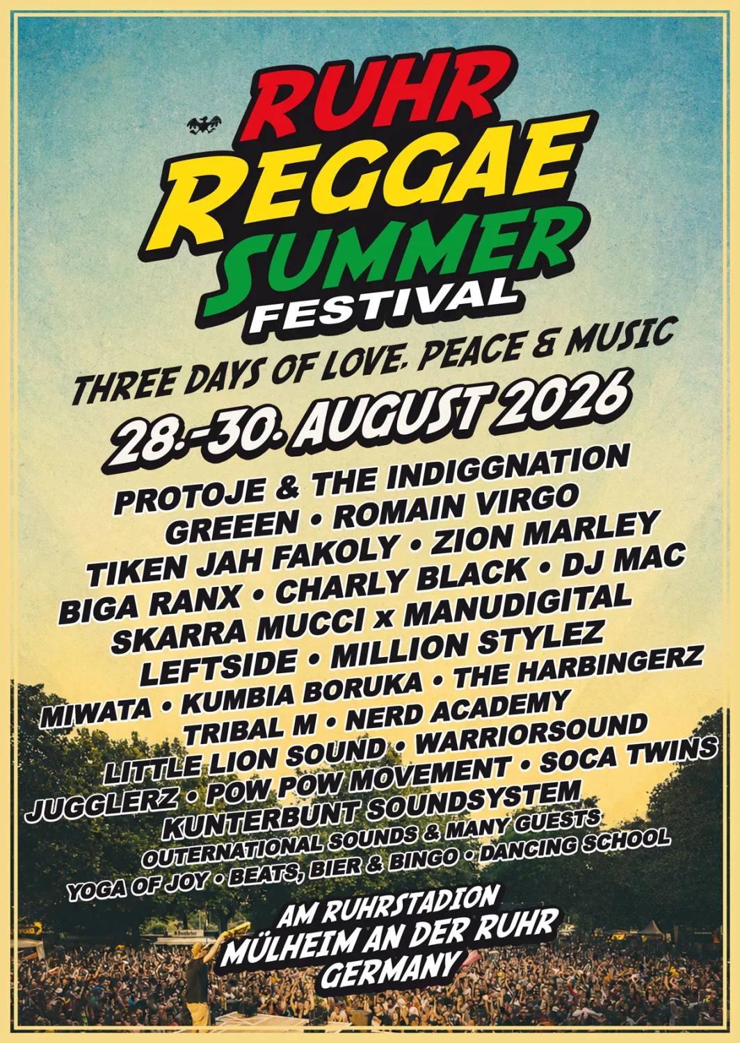 Ruhr Reggae Summer 2026 Flyer