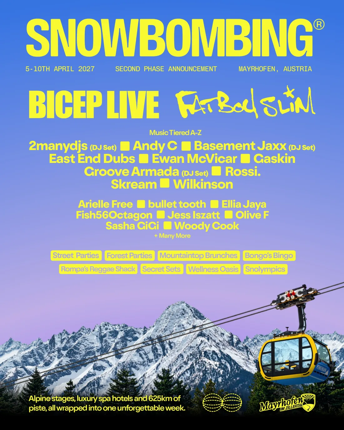 Snowbombing 2027 Flyer