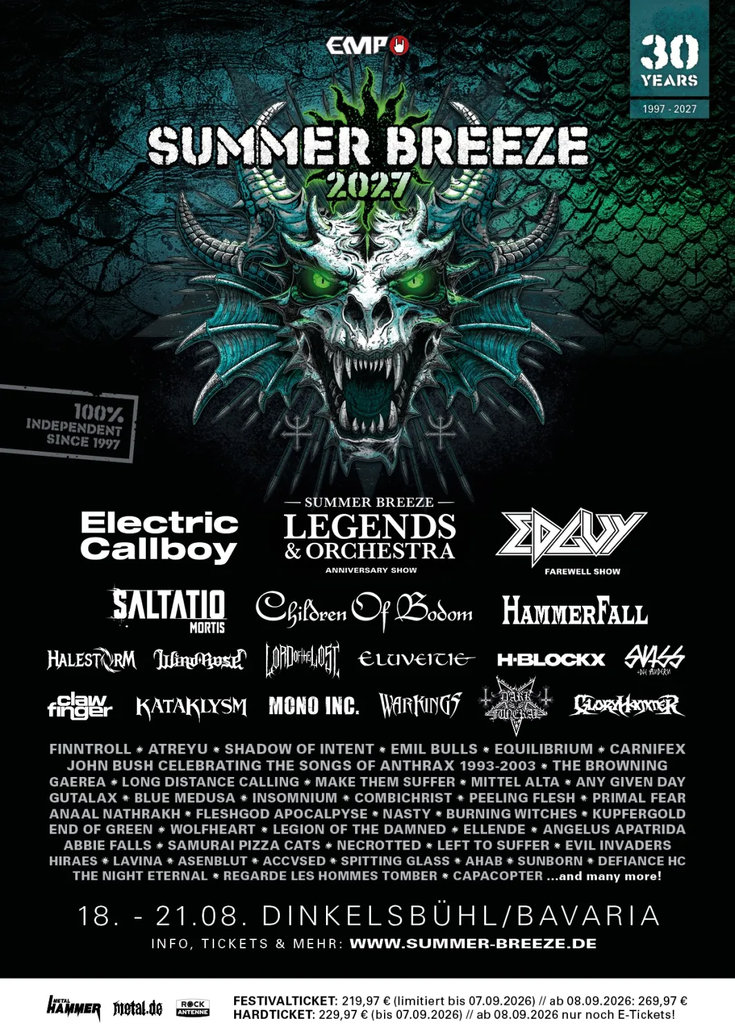 Summer Breeze 2027 Flyer