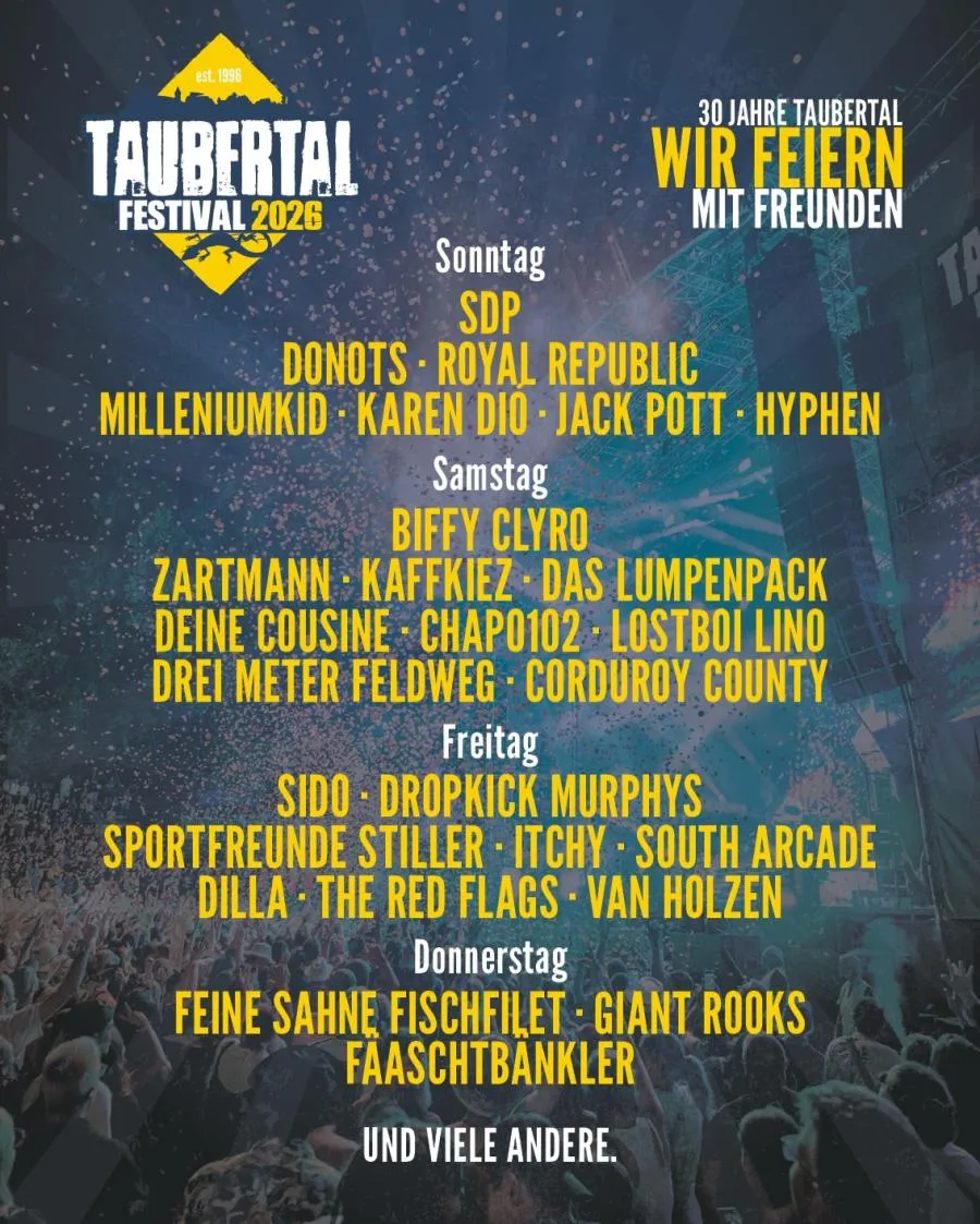 Taubertal Festival 2026 Flyer