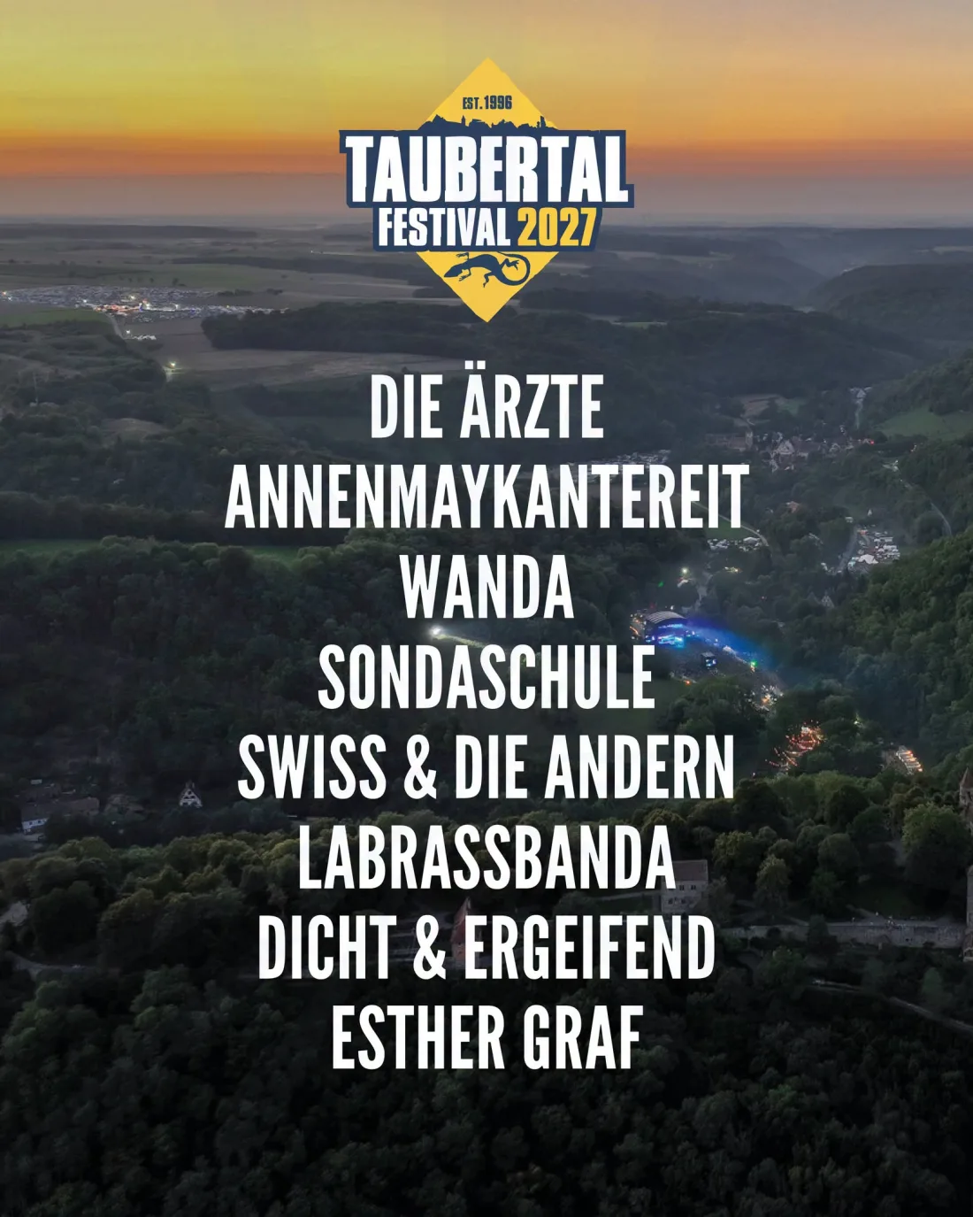 Taubertal Festival 2027 Flyer