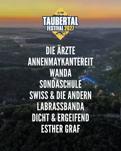 Taubertal Festival 2027 Flyer