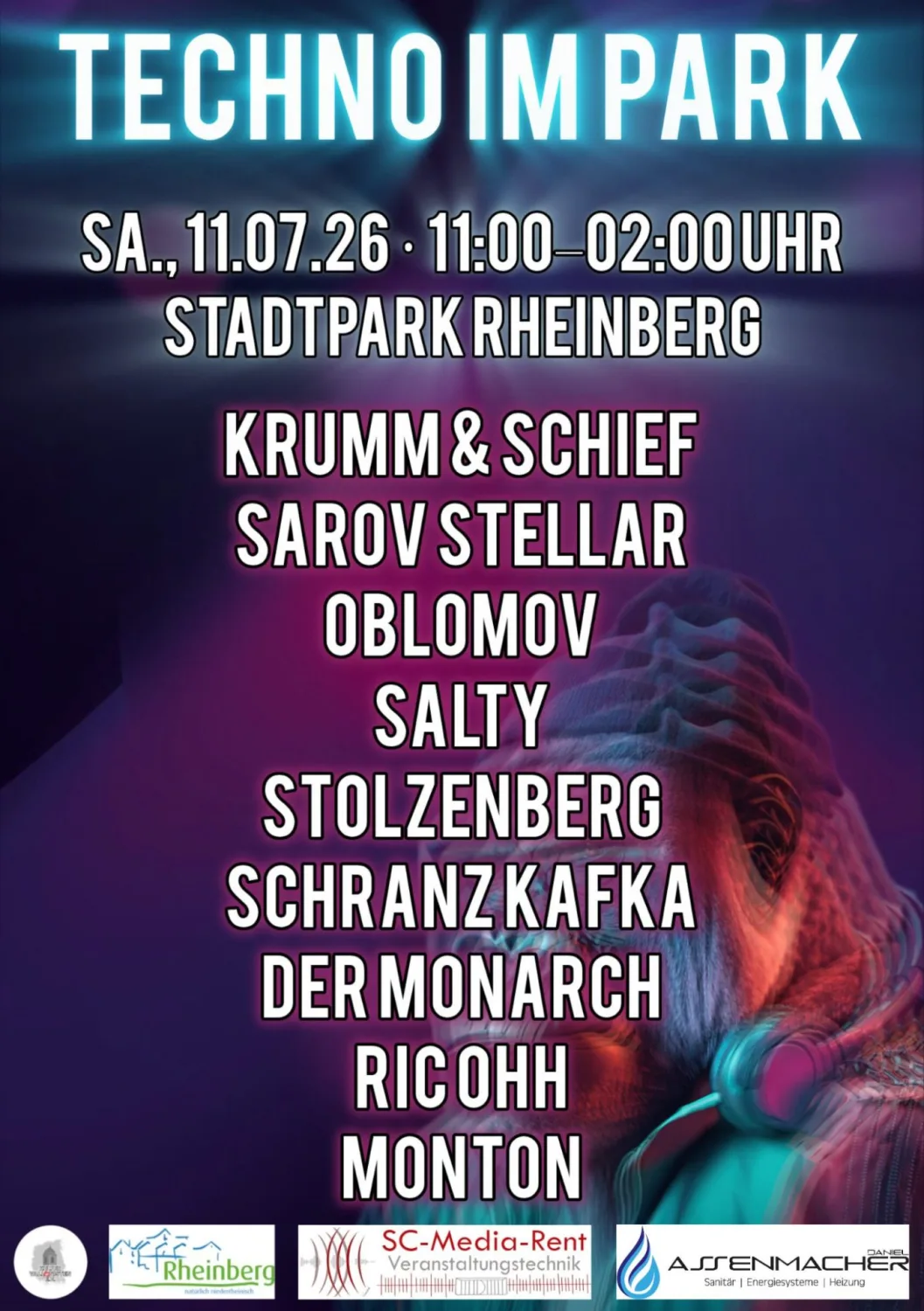Techno im Park 2026 Flyer