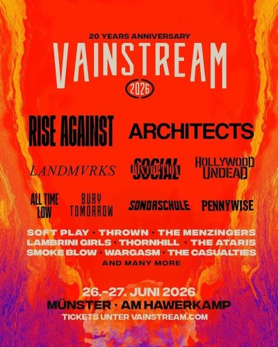 Vainstream Rockfest 2026 Flyer