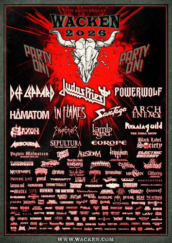Wacken Open Air 2026 Flyer