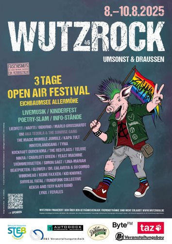 Wutzrock Umsonst & Draußen 2025 Flyer